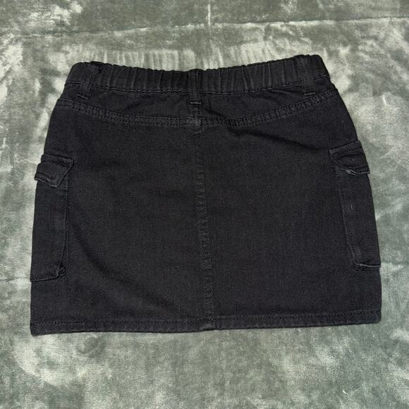 SHEIN Teen Black Cargo Mini Skirt Size 14Y Casual Utility Downtown Girl - Picture 2 of 6